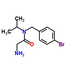 N-(4-Bromobenzyl)-N-isopropylglycinamide Structure