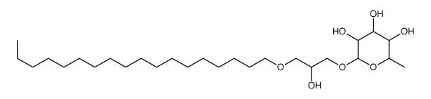 2-(2-hydroxy-3-octadecoxypropoxy)-6-methyloxane-3,4,5-triol Structure