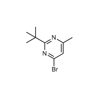 4-Bromo-2-(tert-butyl)-6-methylpyrimidine structure