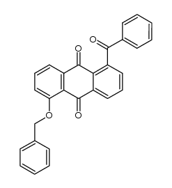 1-benzoyl-5-(benzyloxy)anthracene-9,10-dione Structure