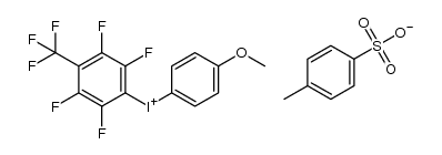 (4-methoxyphenyl)(2,3,5,6-tetrafluoro-4-trifluoromethylphenyl)iodonium toluene-4-sulfonate Structure