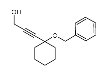 3-(1-benzyloxycyclohexyl)prop-2-yn-1-ol Structure