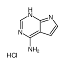 7H-pyrrolo[2,3-d]pyrimidin-4-amine hydrochloride structure