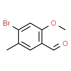 4-Bromo-2-methoxy-5-methylbenzaldehyde结构式