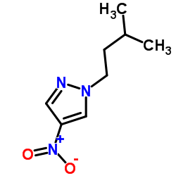 1-isopentyl-4-nitro-1H-pyrazole structure