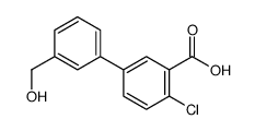 2-chloro-5-[3-(hydroxymethyl)phenyl]benzoic acid Structure