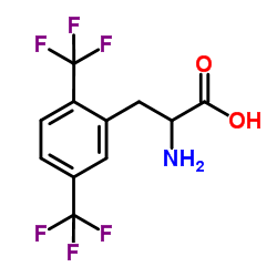 2,5-Bis(trifluoromethyl)phenylalanine结构式