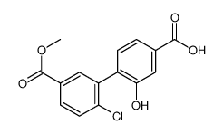 4-(2-chloro-5-methoxycarbonylphenyl)-3-hydroxybenzoic acid结构式