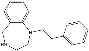 1-Phenethyl-2,3,4,5-tetrahydro-1H-benzo[e][1,4]diazepine结构式