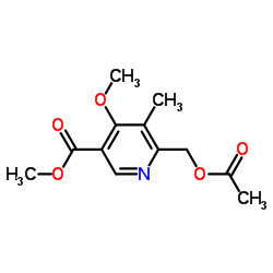 Methyl 6-(acetoxymethyl)-4-methoxy-5-methylnicotinate Structure