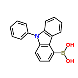 (9-phenyl-9H-carbazol-4-yl)boronic acid Structure