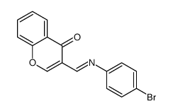 3-[(4-bromophenyl)iminomethyl]chromen-4-one Structure