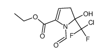 ethyl 5-(chlorodifluoromethyl)-1-formyl-5-hydroxy-4,5-dihydro-1H-pyrrole-2-carboxylate Structure