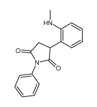 2-[2-(N-methylamino)phenyl]-N-phenylsuccinimide结构式