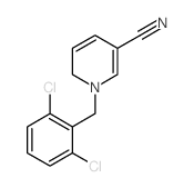 3-Pyridinecarbonitrile,1-[(2,6-dichlorophenyl)methyl]-1,6-dihydro-结构式