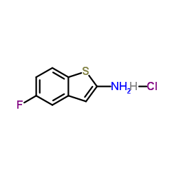 5-Fluoro-1-benzothiophen-2-amine hydrochloride (1:1) Structure