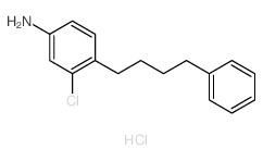 Benzenamine,3-chloro-4-(4-phenylbutyl)-, hydrochloride (1:1) Structure