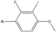 1-Bromo-2-fluoro-3-iodo-4-methoxy-benzene结构式