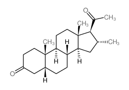 Pregnane-3,20-dione,16-methyl-, (5b,16a)- (9CI) Structure