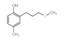 4-methyl-2-(3-methylsulfanylpropyl)phenol Structure