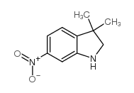3,3-二甲基-6-硝基吲哚结构式