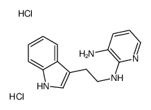 (3-azaniumylpyridin-2-yl)-[2-(1H-indol-3-yl)ethyl]azanium,dichloride Structure