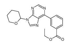 ethyl 3-[9-(oxan-2-yl)purin-6-yl]benzoate Structure