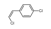 Z-1-chloro-4-(2-chloroethenyl)benzene结构式