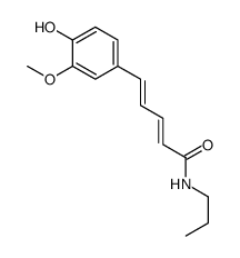 5-(4-hydroxy-3-methoxyphenyl)-N-propylpenta-2,4-dienamide Structure