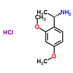 (1S)-1-(2,4-Dimethoxyphenyl)ethanamine hydrochloride (1:1) Structure