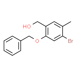 [2-(Benzyloxy)-4-bromo-5-methylphenyl]methanol structure