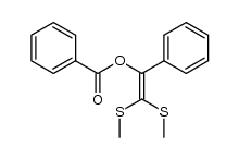 1-Phenyl-2,2-(dimethylsulfanyl)vinyl benzoate Structure