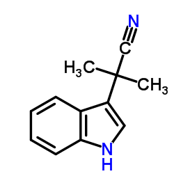 A,A-DIMETHYL-1H-INDOLE-3-ACETONITRILE Structure