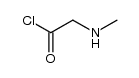 2-(methylamino)acetyl chloride Structure