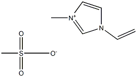 1-乙烯基-3-甲基咪唑甲磺酸盐结构式