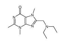 8-[(Diethylamino)methyl]-3,7-dihydro-2,3,7-trimethyl-6H-purin-6-one Structure