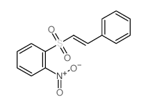 Sulfone, o-nitrophenylstyryl, (E)- (8CI)结构式