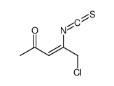 5-chloro-4-isothiocyanatopent-3-en-2-one Structure