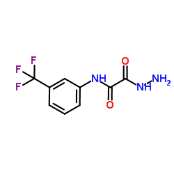 2-Hydrazino-2-oxo-N-[3-(trifluoromethyl)phenyl]acetamide结构式