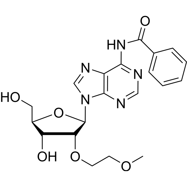 2'-O-MOE-N6-Bz-rA Structure