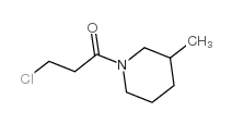 1-(3-chloropropanoyl)-3-methylpiperidine structure