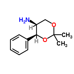 (4S,5S)-2,2-Dimethyl-4-phenyl-1,3-dioxan-5-amine Structure