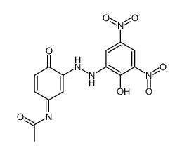 N-[4-hydroxy-3-[(2-hydroxy-3,5-dinitrophenyl)azo]phenyl]acetamide结构式