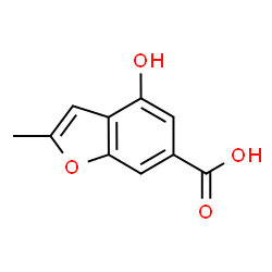 4-hydroxy-2-methylbenzofuran-6-carboxylicacid Structure