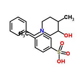 N-Benzyl-3-hydroxy-4-Methyl-piperidinium Toluene-4-sulfonate structure