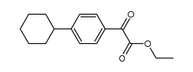 (4-cyclohexyl-phenyl)-glyoxylic acid ethyl ester结构式