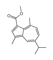 METHYL 5-ISOPROPYL-3,8-DIMETHYLAZULENE-1-CARBOXYLATE Structure