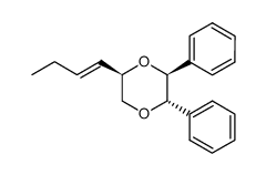 (2S,3S,5R)-5-((E)-but-1-en-1-yl)-2,3-diphenyl-1,4-dioxane Structure