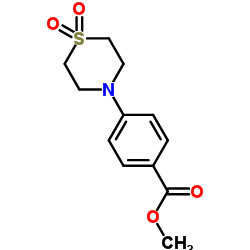 Methyl 4-(1,1-Dioxothiomorpholino)benzoate Structure