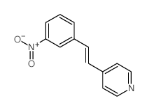 4-[2-(3-nitrophenyl)ethenyl]pyridine结构式